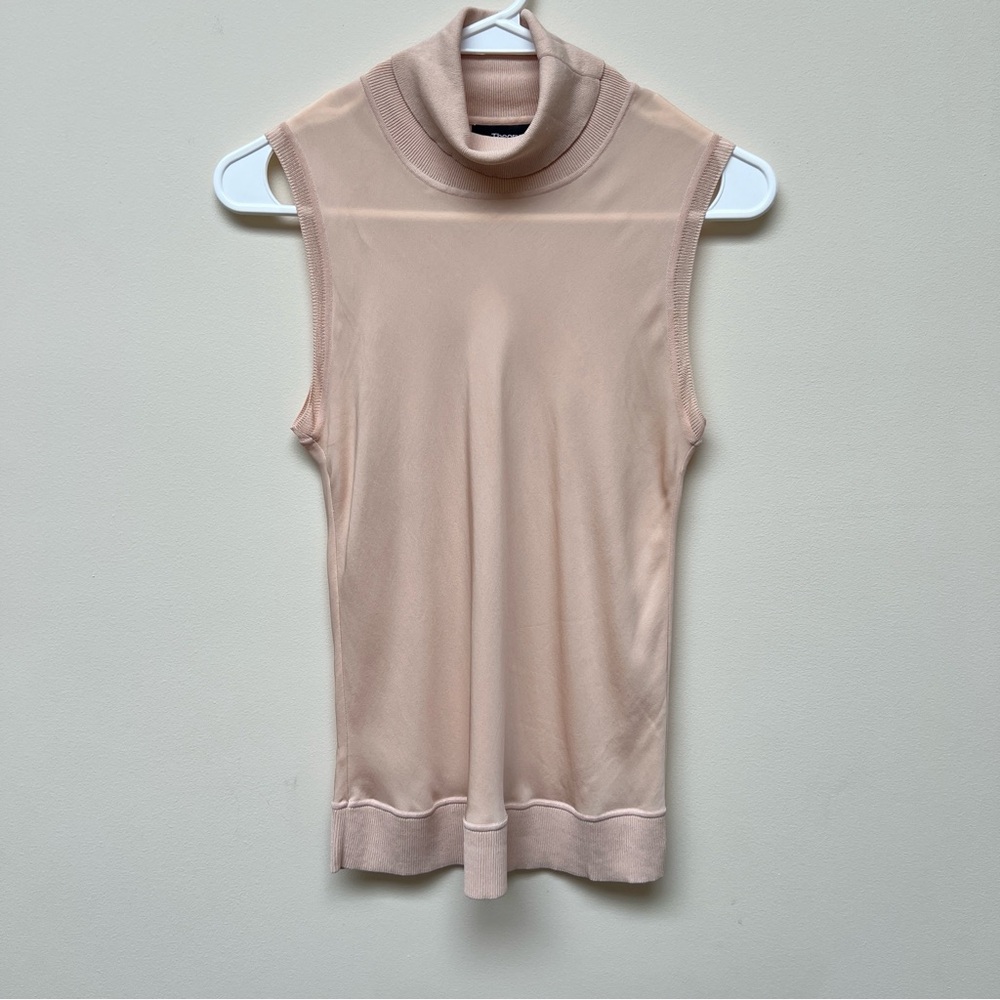 Theory Soft Flesh Silk Tank Top